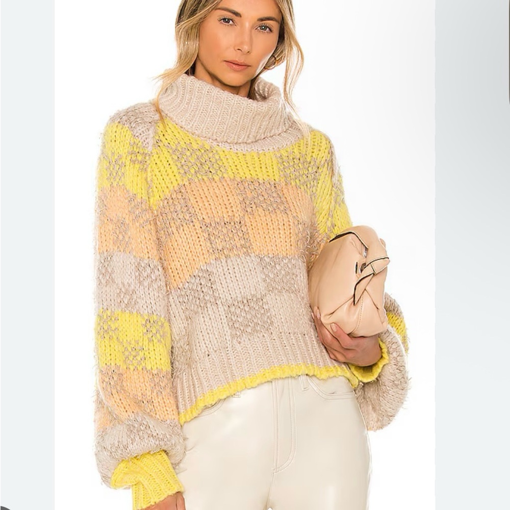 NWOT REVOLVE Free People “Check Me Out Pullover Sweater”